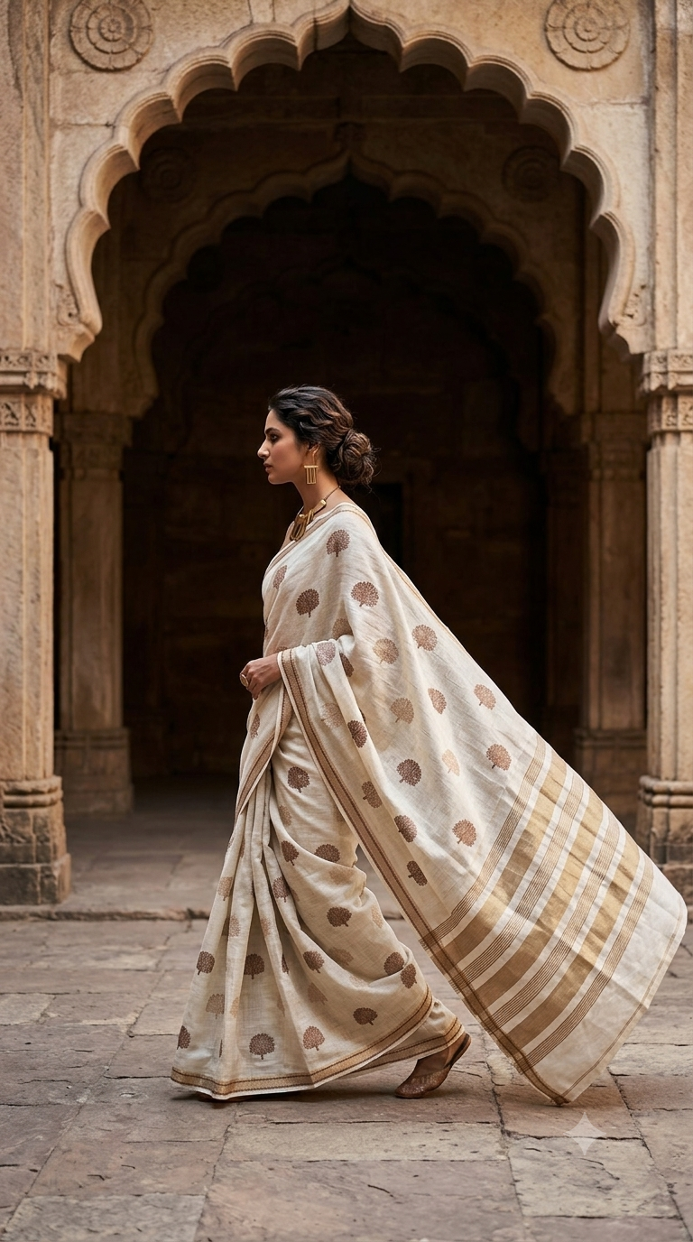 The Tree of Time - Liva Art Saree