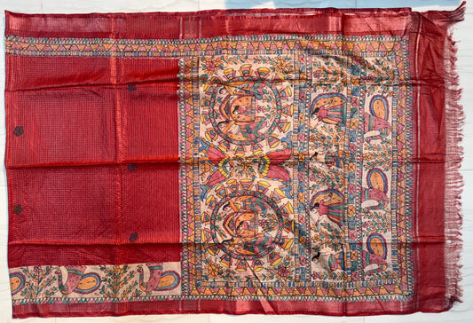 Pure Silk Hand Madhubani