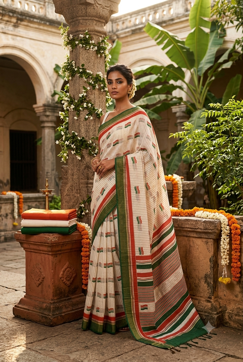 Tiranga Flag Saree