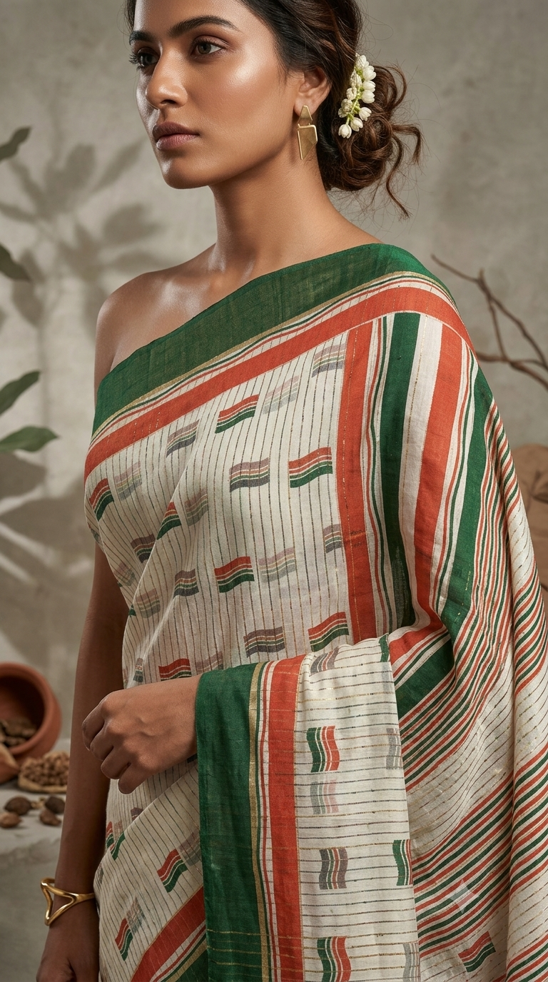 Tiranga Flag Saree