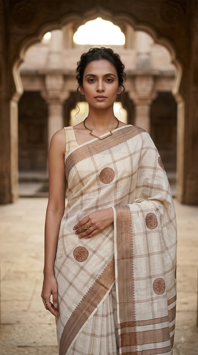 The Vintage Grid - Liva Art Saree