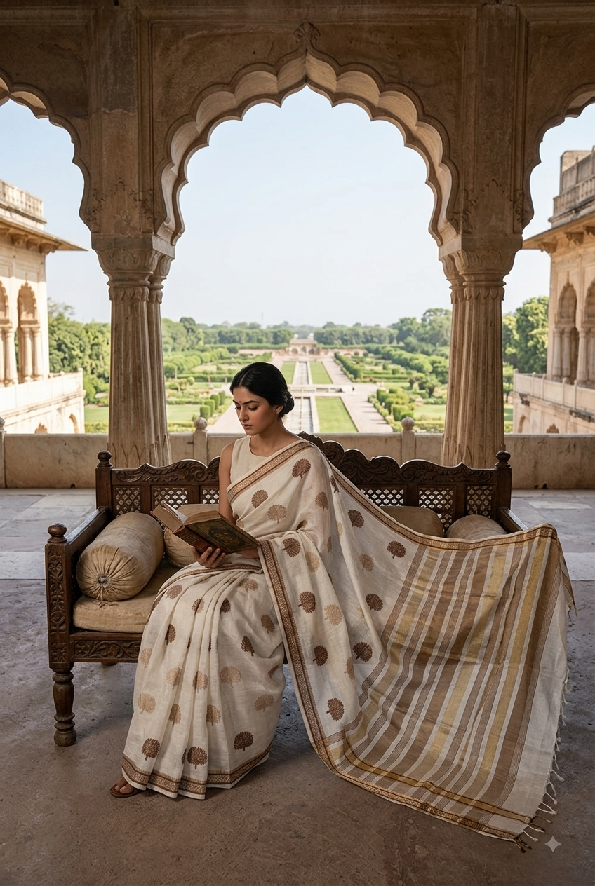 The Tree of Time - Liva Art Saree